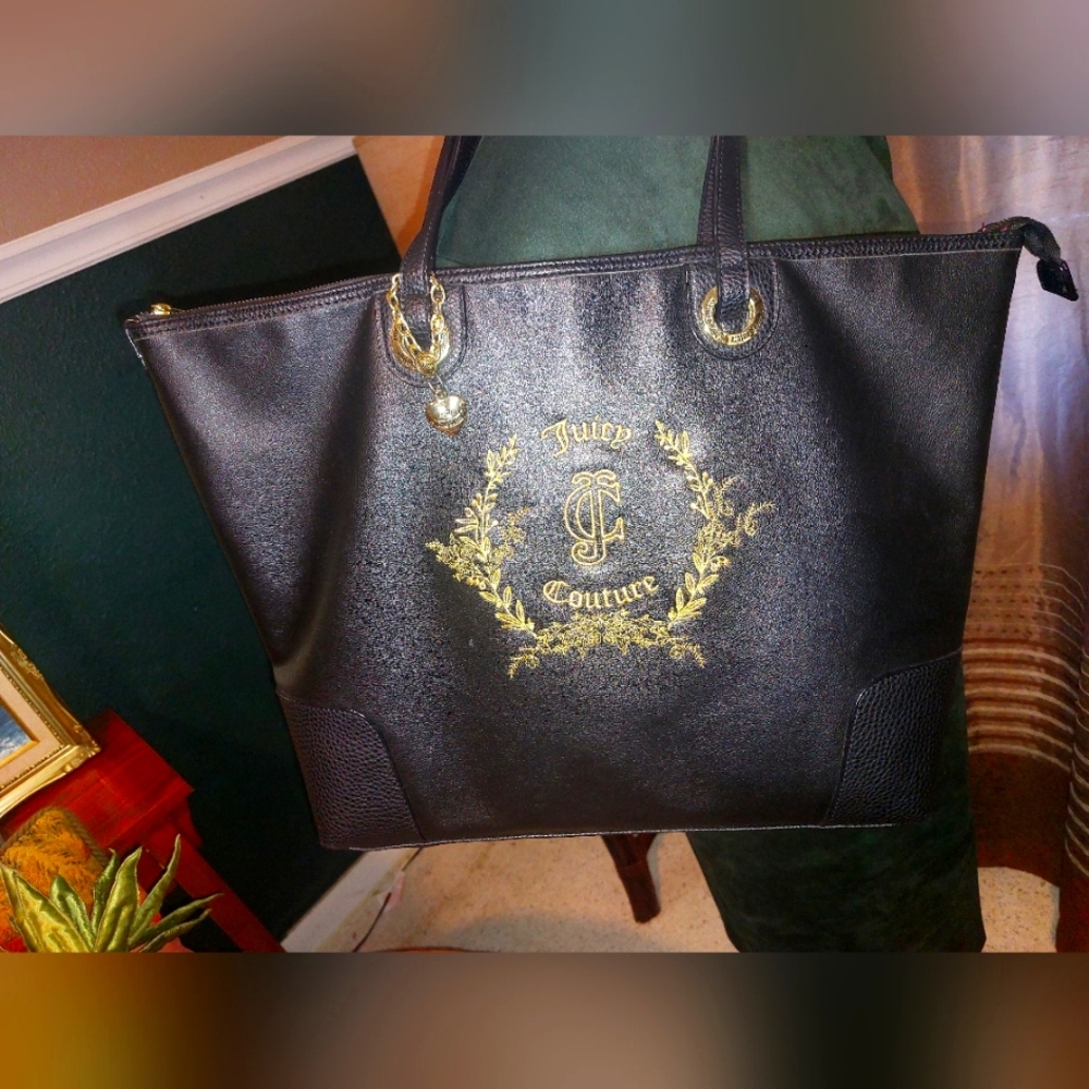 JUICY COUTURE Large Black Tote